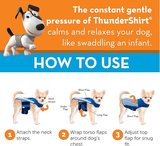 ThunderShirt Breeze for Dogs, X-Large, Sky Blue, Extra Breathable Mesh Fabric, Dog Anxiety Relief Vest for Every Day Stress & Calming During Thunder Storms and Fireworks