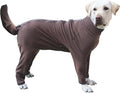 Extra Large Dog Pajamas Pjs Bodysuits Full Body Coverage Onesie Clothes Anxiety Calming Surgery Recovery Suit for Great Dane, Brown, 9X-Large