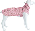 Adjustable Waterproof Dog Raincoat for Dogs,Lightweight Pet Rain Jacket Puppy Clothes with Reflective Strip for Small Medium Large Dogs(XX-Large,Gold Cheery Blossoms Pink)