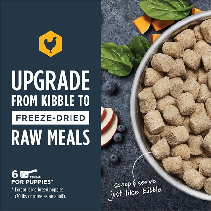 Instinct Raw Meals Freeze-Dried Puppy Chicken Dog Food, 3 oz. Bag