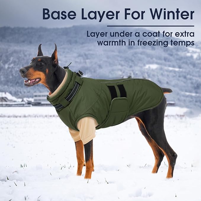 IECOii 2 Pack XXXL Dog Fleece Sweater for Extra Large Dogs, Warm Dog Turtleneck with Stretch for Doberman Sweater, Fall Winter Pullover Dogs Sweatshirt with Sleeve, Outdoor Sweaters for Walking, 3XL