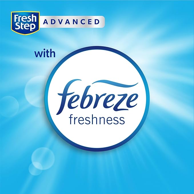 Fresh Step Advanced Clumping Litter with Febreze Freshness with Gain Scent, Fights Odor on Contact, 37 lbs. (2 x 18.5 lb. Box) (Package May Vary)
