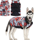 GMF Winter Dog Jacket - Reversible, Windproof & Waterproof, Soft & Thick, Adjustable, Cold Weather Coats for Small to Large Dogs with Leash Hole
