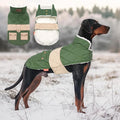 KYEESE Dog Coat Windproof Pet Sweater with Waterproof Pets Clothes for Cold Weather Thick Dog Coats for Medium Dogs Warm Pet Winter Puffer Coat with Leash Hole Soft Dogs Jacket with Pocket