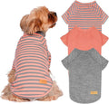 KYEESE 3Pack Dog Sweater Soft Dogs Sweatshirt Pullover Puppy Fleece Sweater Comfy Cat Clothes Stretchy Dog Sweaters for Small Dogs Girl Lightweight Cat Sweaters Pet Coat with Sleeves for Cold Weather