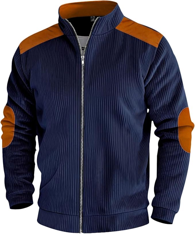 Men's Jacket for Winter Autumn Outdoor Windproof Coat Casual Fashion Zip Up Jacket