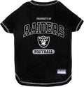 NFL Raiders Dog T-shirt Small. - Licensed Shirt for Pets Team Colored with Team Logos- Premium Stretchable Materials for the comfort of your Dog & Cat