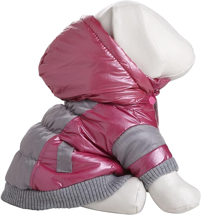 Pet Life Sporty Vintage Aspen Ski Winter Dog Coat with snap-Off Removable Hood - Dog Jacket Features 3M Thinsulate Insulation Warming Technology - Dog Clothes fits Small, Medium and Large Dogs