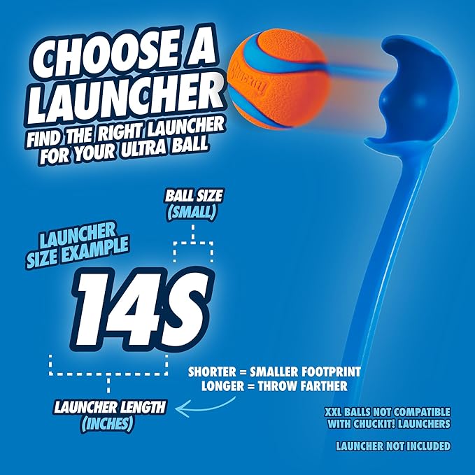 Chuckit! Ultra Ball Dog Toy, Balls for Dogs to Fetch, Durable Rubber, Small 2-inch, Pack of 2