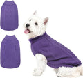 Mihachi Turtleneck Dog Sweater - Winter Coat Apparel Classic Cable Knit Clothes with Leash Hole for Cold Weather, Ideal Gift for Pet in New Year Light Purple S