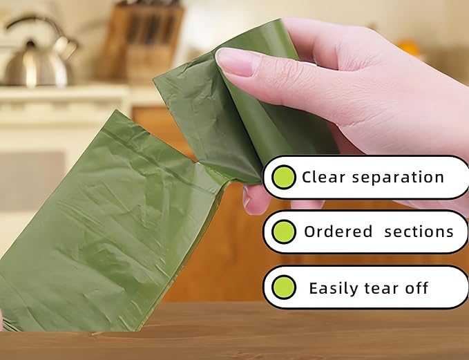 Biodegradable Lavender Scented Dog Poop Bags - 4 Rolls (60 Count) with Dispenser & Keychain, Leak-Proof Eco Friendly Waste Bags for Dogs