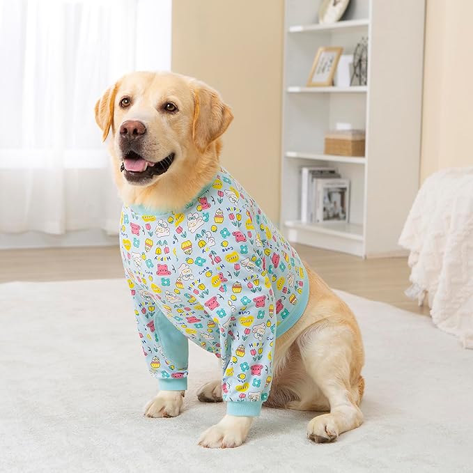Dog Recovery Shirt for Front Legs, Dog Elbowpads Sleeve Protect Dogs Elbows Arms,Stop Licking Joints After Surgery, Help with Injury Healing Covers The Wound, Cone Alternatives (Blue, 5XL)