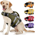 Kuoser High Visibility Dog Life Jacket with Adjustable Ripstop Lifesaver for Small, Medium, and Large Dogs