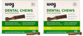 Amazon Brand - Wag Dental Dog Treats to Help Clean Teeth & Freshen Breath - Tiny, Unflavored, 2.25 pounds, 130 Count (Pack of 2)