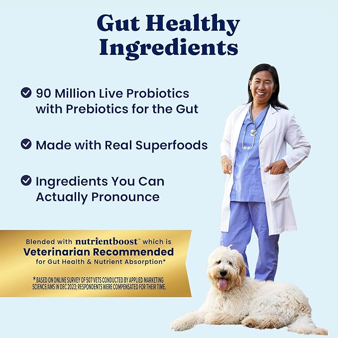Solid Gold Chicken Dry Puppy Food - W/Real Chicken & Potato - Grain Free & Gluten Free Puppy Dog Food w/Probiotics for Gut Health & Digestion - Healthy Kibble for Puppies - Nutrientboost™ - 3.75 LB