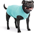 Goldpaw Stretchy Fleece Jacket for Small Dogs - Super Soft, Warm Dog Sweater - Pet Sweater Vest for Fall and Winter - Canine Clothes Made in The USA - Machine Washable - Turquoise - Size 16