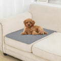 Dog Bed Cover for Pets - Blankets Rug Pads for Couch Protection Waterproof Bed Covers Dog Blanket Furniture Protector Reusable Changing Pad (Dark Grey+Beige, 20"x30")