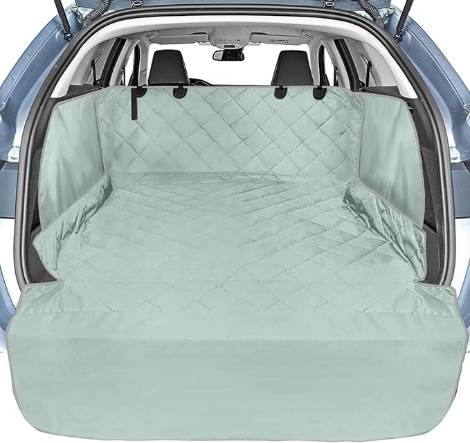 Veckle Cargo Liner, SUV Cargo Cover for Dogs with Side Flaps Hammock Water Resistant Nonslip Dog Seat Cover Cargo Area Protector Scratchproof for SUVs Sedans Vans