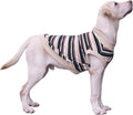 Extra Large Dog T Shirts Clothes Sleeveless Tank Top Vest for Labrador Rottweiler Great Dane, Khaki 2X-Large