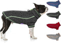 cyeollo Dog Coat Fleece Dog Jacket Reflective Sweater Zipper Pet Clothes with D Ring Dogs Winter Coat for Medium Dogs