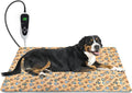 Extra Large Dog Heating Pad 47×30 in Waterproof PVC Large Heating Pad for Dogs，Smart Thermostat Heated Dog House，Reinforced Interface + Wire Rope Whelping Box for Dogs