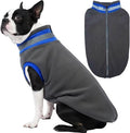 Winter Warm Turtleneck Fleece Vest Dog Sweater, Soft & Snug-Fit Puppy Coat for Medium Dogs with Back-Zipper, Thermal Doggie Vests Sweatshirt, Lightweight Pet Clothes for Beagle Cavapoo Girl(Gray, M)