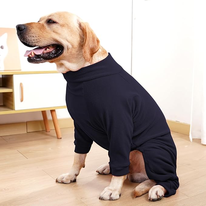 Fleece Dog Sweater for Small Medium Large Dog for Daily Run Walk Sleep Pet Winter Jacket & Windproof Clothes Coat Small Navy Blue