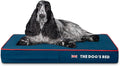 The Dog’s Bed Orthopedic Memory Foam Dog Bed, Medium Blue Oxford with Red Trim UK Flag, Pain Relief for Arthritis, Hip & Elbow Dysplasia, Post Surgery, Supportive, Calming, Waterproof Washable