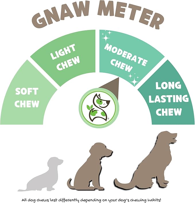 Nature Gnaws Beef Gullet Springs for Dogs 7-8" (12 Count) - Natural Beef Jerky Stick Dog Chew Treats - Rawhide Free