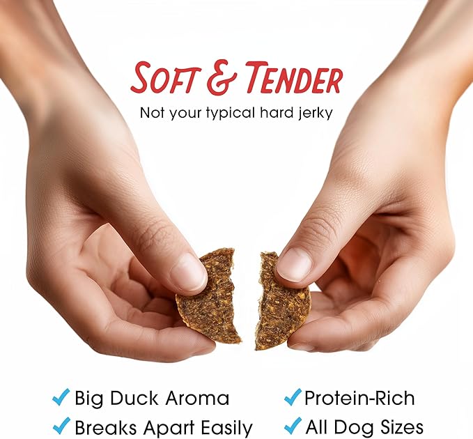 Farmland Traditions Filler Free Dogs Love Duck & Carrot Premium Jerky Treats. (5 oz)