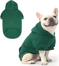 KOOLTAIL Basic Dog Hoodie - Soft & Warm Pet Hoodie Sweater with Leash Hole and Pocket, Dog Winter Coat, Cold Weather Clothes Sweatshirt for Small Medium Large Dogs Puppy Cat Boys Girls Deep Green M