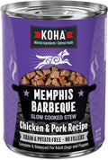 KOHA Memphis BBQ Stew for Dogs with Chicken and Pork, High Protein Wet Dog Food, 12.7oz Cans (Case of 12)