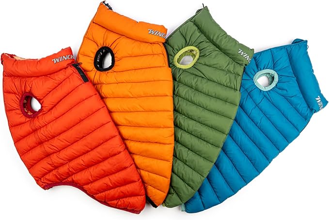 Winchester Pet Premium Reversible Dog Puffer Vest, Red, XXL