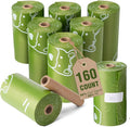Poop Bags for Dogs - Leak Proof Waste Bags 160 Count Lavender scented Green Refill Rolls with Dispenser