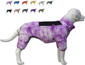 Micai Warm Dog Coat - 4 Legs Covered Waterproof Windproof Reflective Vest, Zippered Adjustable Outdoor Snow Jacket for Small Medium Large Dogs - Purple XXXL