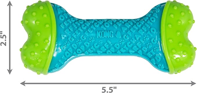 KONG CoreStrength Bone - Dog Dental Chew Toy - Durable, Multi-Layered Dog Toy for Enrichment Play & Dental Care - with Textured Body for Teeth Cleaning - for Medium/Large Dogs (Pack of 2)