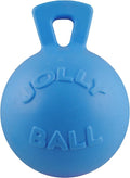 Jolly Pets Tug-n-Toss Heavy Duty Dog Toy Ball with Handle, 10 Inches/X-Large, Blueberry for All Breed Sizes