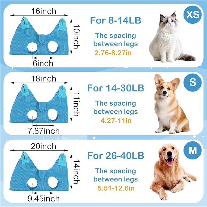 JIURUN Dog Grooming Hammock for Nail Trimming, Dog Grooming Hammock(XS), Dog Sling for Nail Trimming, Hanging Harness Holder for Nail Clipping, Pet Comb Bat Costume Wings for Cats Dogs