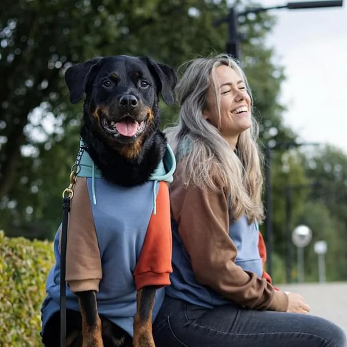 Spark Paws Dog Hoodie – Premium Dog Sweater for Small, Medium, and Large Dogs | Warm Outfits for French Bulldogs, Pitbull, Puppy, Winter Jacket Alternative - Alpine - 2XL