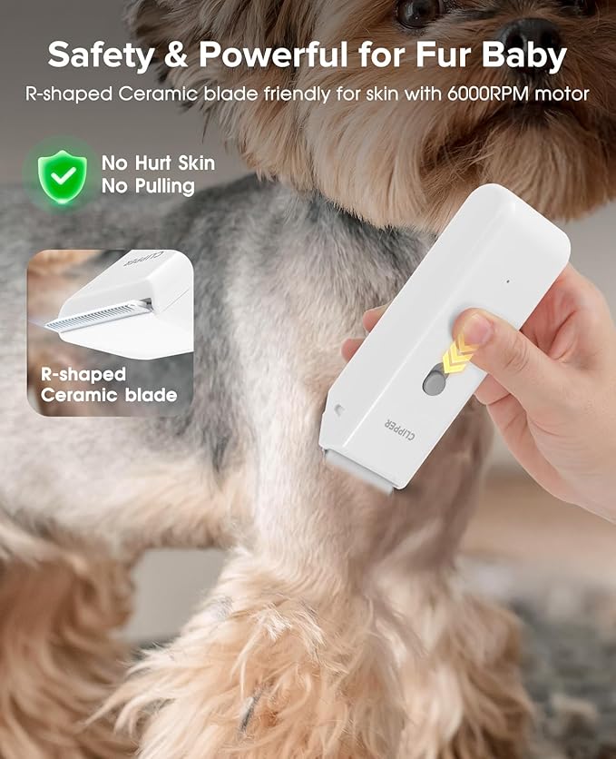 Charging Cable & Standard Size Blade Replacement for Pet Hair Grooming Clipper for Dogs & Cats
