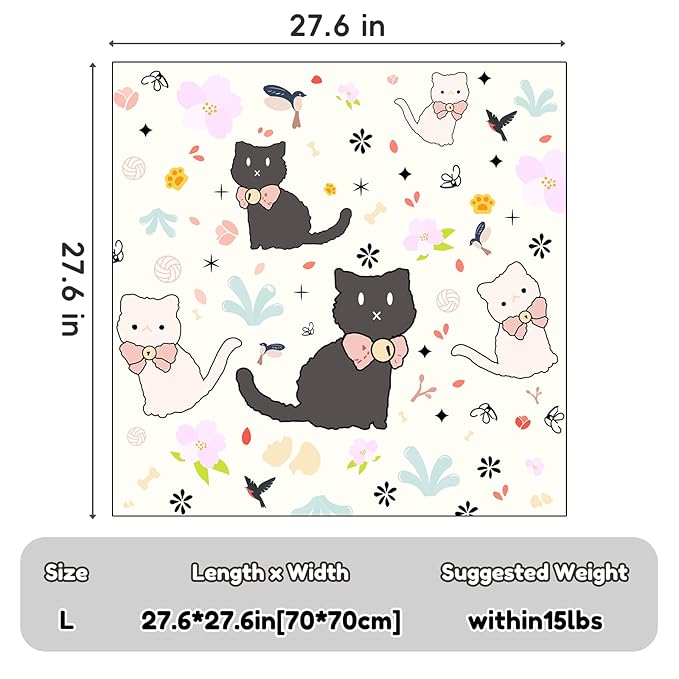 27.6"Cat Grooming Wrap (for nail trimming and veterinary care) - Large-Scale Anti-Escape Cat Containment Device- Multifunctional pet grooming essential, (C3 Suitable for 15 lbs)