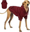 Tuff Pupper Dog Hoodie | Premium Quality 100% Organic Cotton | Ultra Soft Interior for Superior Comfort | Elastic Cuffs & Drawstring for Warmth | Stretch Fit Suitable for All Breeds (Red, XS)