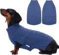 IECOii Dog Sweaters,Dog Sweaters for Large Dogs,Warm Dog Christmas Sweater Sleeveless,Pet Dog Winter Clothes for Fall and Winter,Pullover Dog Knitwear Cold Weather Coat for French Bulldog,Blue-L