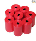 120 Easy Open & Strong Leak-Proof Poop Bags Dog Waste Bags 13.25 x 9" Made in USA .Bags are easier to tie than standard 12 inch bags (Red)