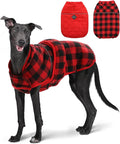 PAWZ Road Dog Winter Coat with 5 Layers Warm Material, Reversible Dog Clothes with 2 Sides, Dog Jacket Outdoor Water Repellent, (Red Plaid XS)