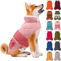 KYEESE Dog Coat Waterproof Dogs Jacket with Fleece Lined Thick Cat Clothes with Pocket Windproof Dog Coats for Small Dogs Warm Pet Winter Puffer Coat with Leash Hole Soft Pet Sweater for Cold Weather