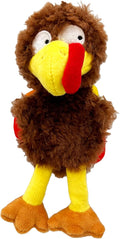 Huxley & Kent Slappies for Dogs | Wishbone Turkey (Large) | Squeak & Shake Dog Toy | No Stuff Squeaky Toy, TPR Ball in Head | Simulates Hunting Nature for Dogs
