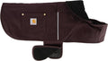 Carhartt Firm Duck Dog Chore Coat, Insulated Weather Resistant Jacket for Cold and Windy Conditions, Deep Wine, Medium