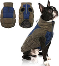 IECOii Windproof Waterproof Dog Coat - Thick Fleece Vest With Zipper, Snow Jacket For Large Dogs