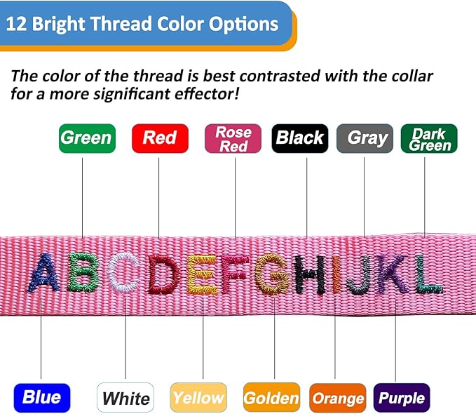 Personalized Cat Collars, Embroidered with Pet Name and Phone Number, Adjustable Nylon Breakaway Safety Release Buckle ID Collar,Custom Text with Bell for Cat or Kitten,Grass Green